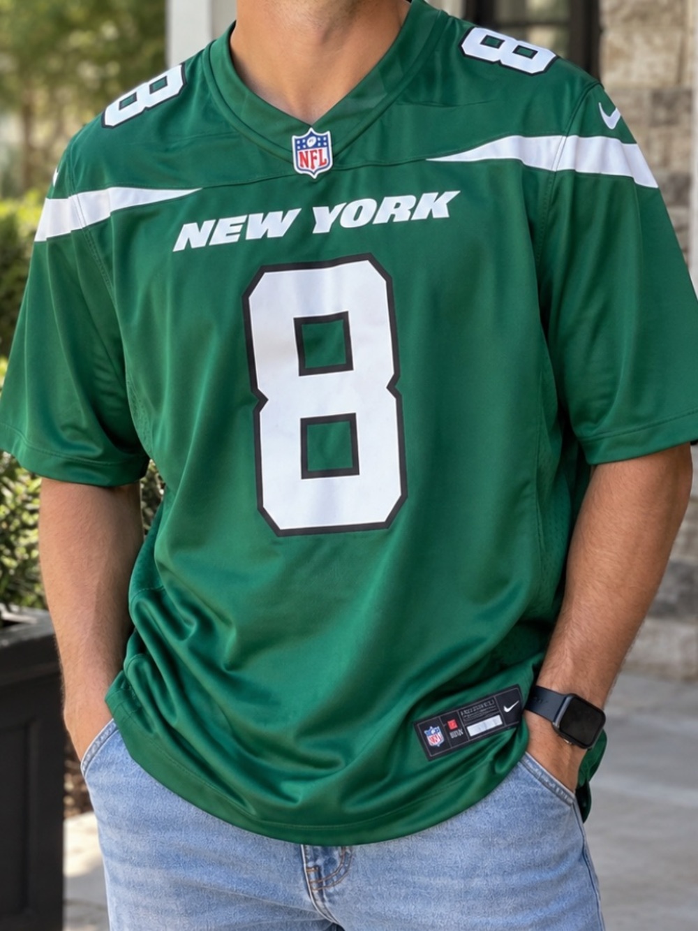 NFL On Field New York Jets #8 Aaron Rodgers Men's Football Jersey. Sz-XL NWT